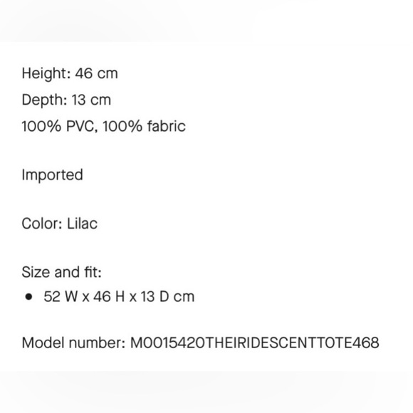 Marc Jacobs Bags Marc Jacobs Iridescent Tote Bag Poshmark